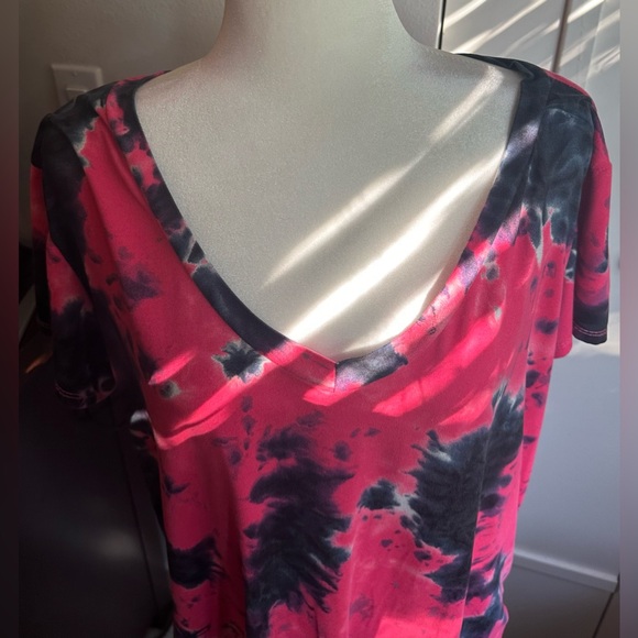 Rouge tiedied shirt pink/gray- 2XL - Picture 6 of 8